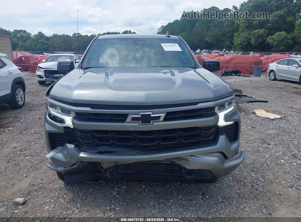 1GCUDEE85PZ203618 2023 CHEVROLET SILVERADO Gray Вид щитка приладів