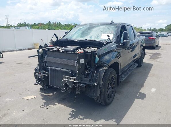 1GCUDEE87RZ128312 2024 CHEVROLET SILVERADO Black Vista tres cuartos delantera izquierda