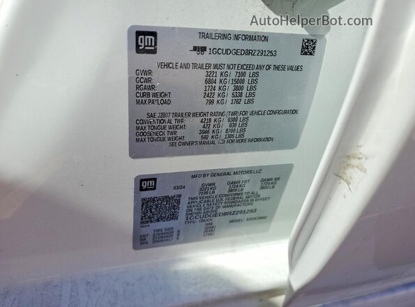 1GCUDGED8RZ291253 2024 CHEVROLET SILVERADO White Engine compartment view