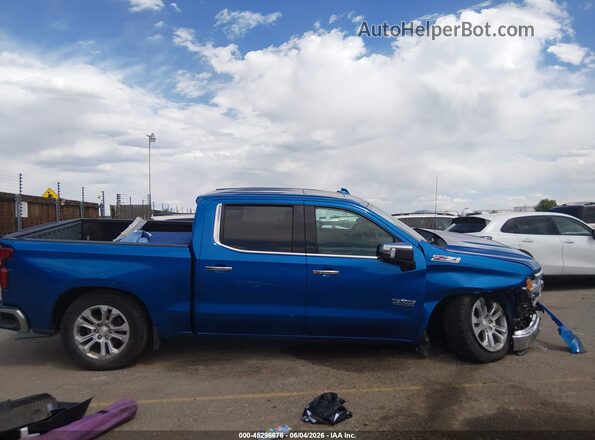 1GCUDGEL2NZ540597 2022 CHEVROLET SILVERADO Синий Панорамный вид салона 360°