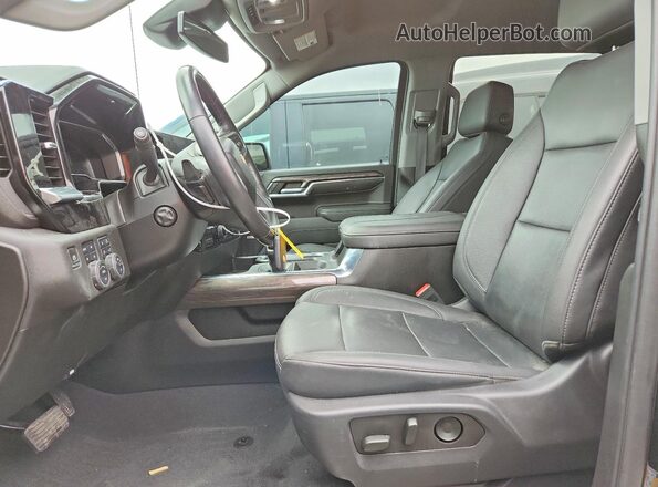 1GCUDGEL6PZ147009 2023 CHEVROLET SILVERADO Black წინა სალონის ხედი