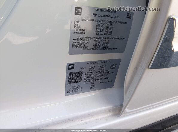 1GCUDJED8RZ312292 2024 CHEVROLET SILVERADO White Engine compartment view