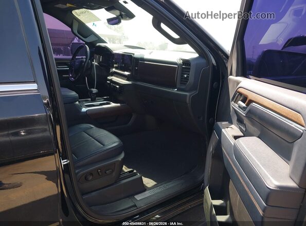 1GCUDJEL8PZ155562 2023 CHEVROLET SILVERADO Black Widok wnętrza z przodu