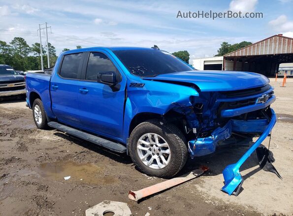1GCUKEED0SZ237185 2025 CHEVROLET SILVERADO Blue Delantero derecho