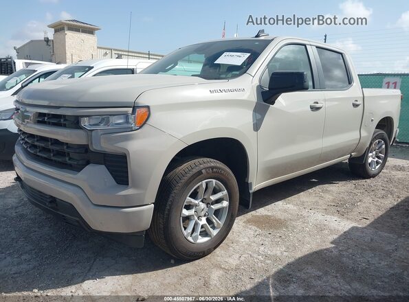 1GCUKEED4TZ199042 2026 CHEVROLET SILVERADO Beige Առջևի ձախ երեք քառորդ տեսարան