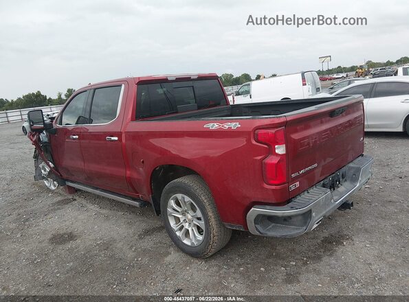 1GCUKGE82SZ243567 2025 CHEVROLET SILVERADO Maroon Trasero izquierdo