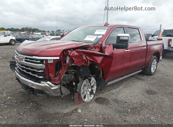 1GCUKGE82SZ243567 2025 CHEVROLET SILVERADO Maroon Vista tres cuartos delantera izquierda