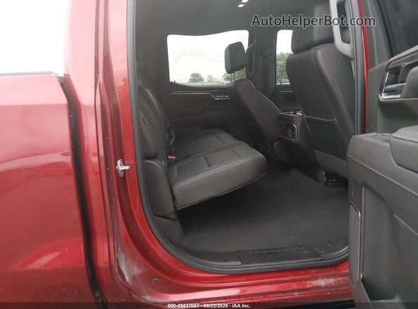 1GCUKGE82SZ243567 2025 CHEVROLET SILVERADO Maroon Vista de la etiqueta del VIN