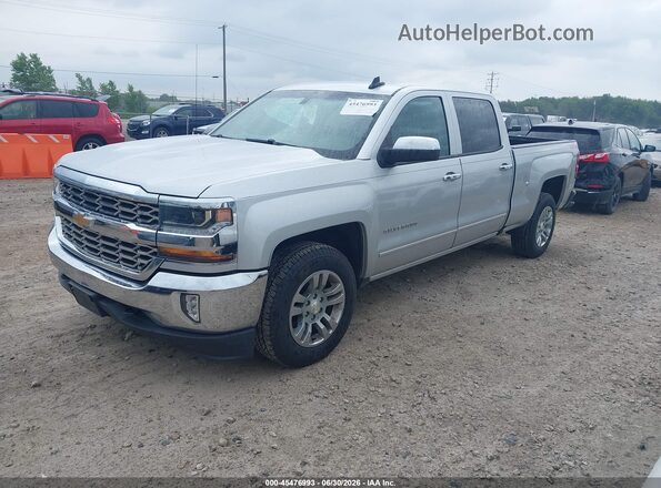 1GCUKRECXHF224565 2017 CHEVROLET SILVERADO Серебряный Передняя левая четверть
