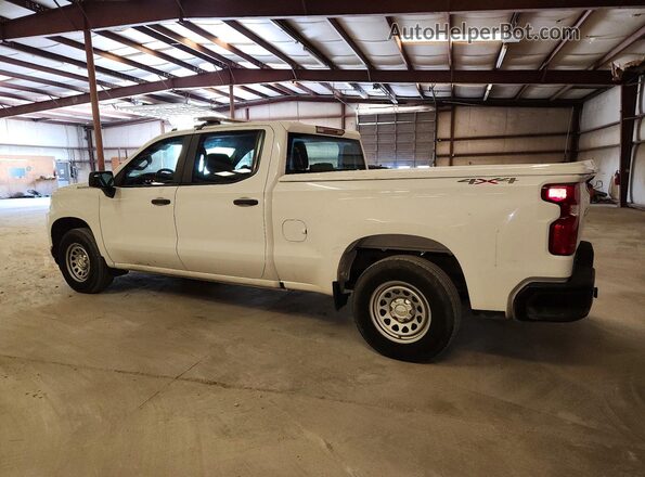 1GCUYAEF2KZ336731 2019 CHEVROLET SILVERADO White Trasero izquierdo