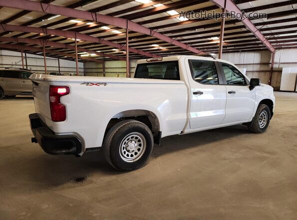 1GCUYAEF2KZ336731 2019 CHEVROLET SILVERADO White Trasero derecho