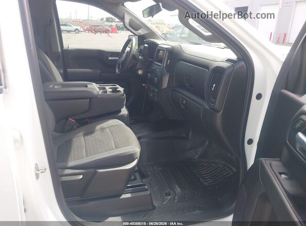 1GCUYAEF3KZ356356 2019 CHEVROLET SILVERADO White Vista interior delantera