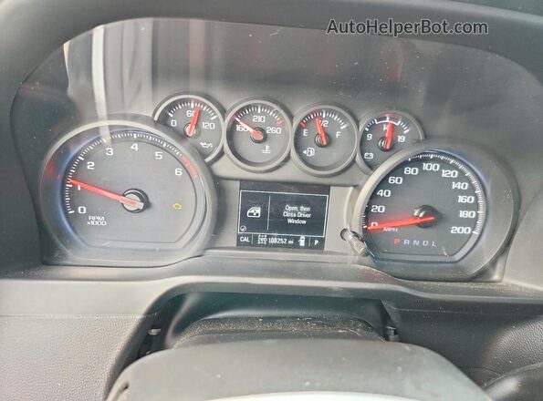 1GCUYBEF5LZ269310 2020 CHEVROLET SILVERADO White Вид щитка приладів