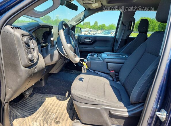 1GCUYBEF5LZ338786 2020 CHEVROLET SILVERADO Синий Вид салона спереди