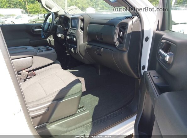 1GCUYBEF9LZ335499 2020 CHEVROLET SILVERADO White Widok wnętrza z przodu