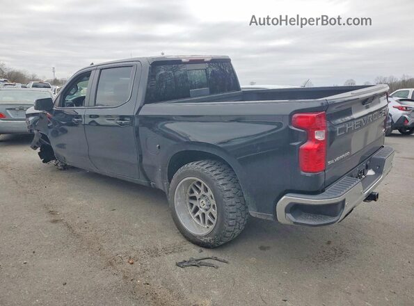 1GCUYDED0KZ169690 2019 CHEVROLET SILVERADO Black Trasero izquierdo