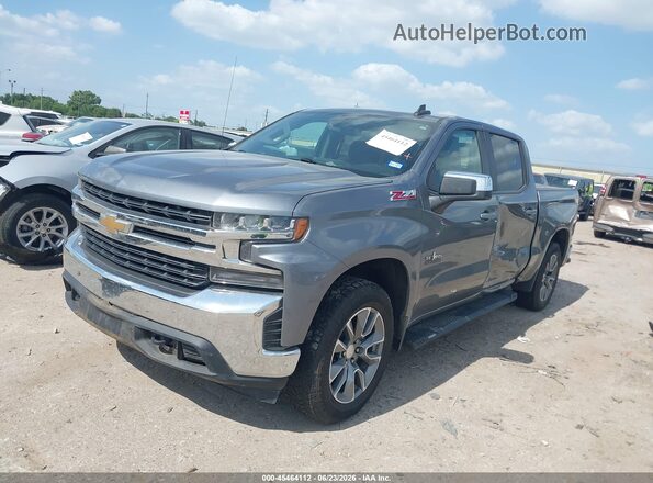 1GCUYDED5MZ134629 2021 CHEVROLET SILVERADO Gray წინა მარცხენა ხედი სამი მეოთხედიდან