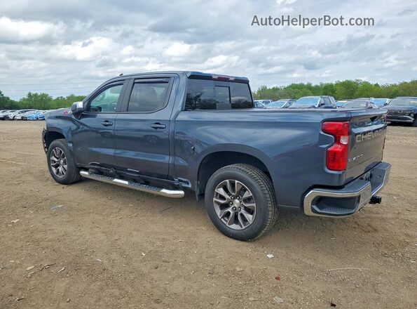 1GCUYDED8MZ166524 2021 CHEVROLET SILVERADO Blue უკანა მარცხენა