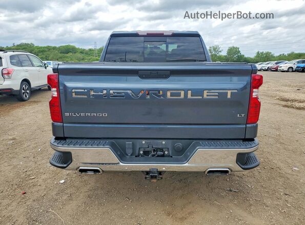 1GCUYDED8MZ166524 2021 CHEVROLET SILVERADO Blue უკანა ხედი