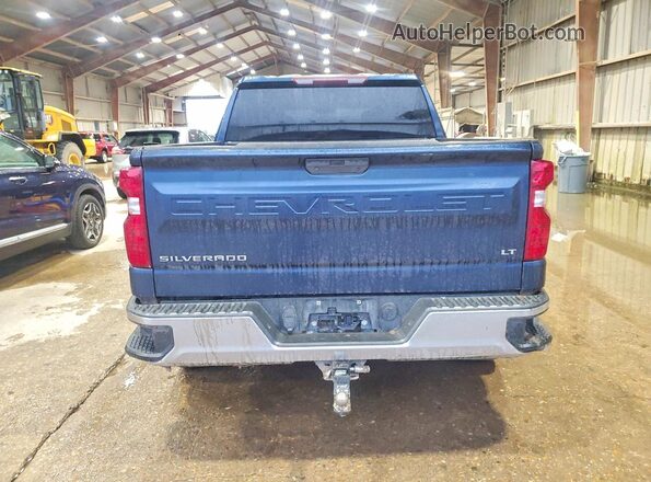 1GCUYDEDXMZ251106 2021 CHEVROLET SILVERADO Blue უკანა ხედი