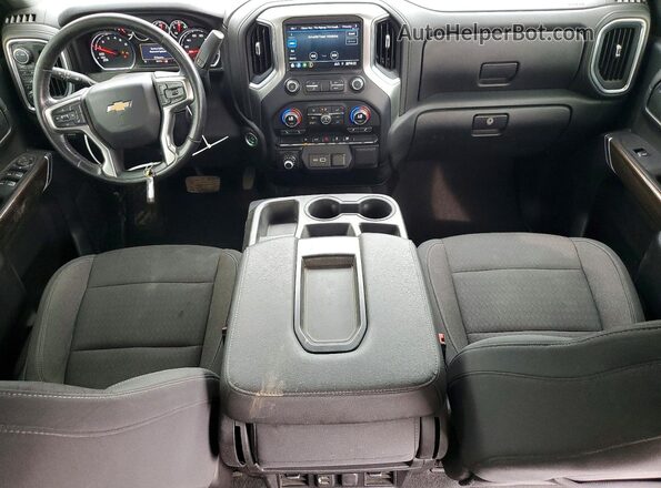 1GCUYDETXMZ183333 2021 CHEVROLET SILVERADO White Vista del salpicadero