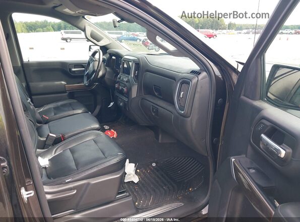1GCUYEED1KZ396876 2019 CHEVROLET SILVERADO Black Widok wnętrza z przodu