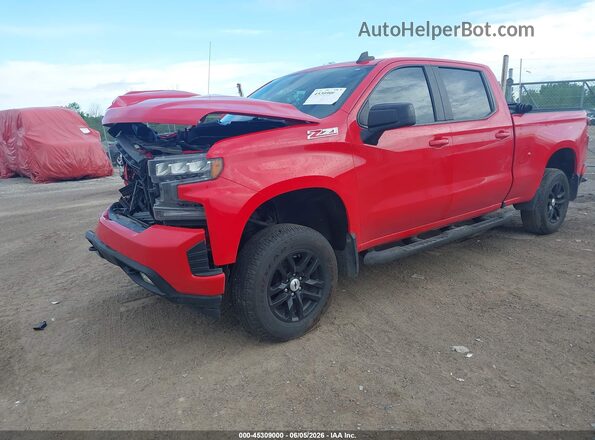 1GCUYEED1LZ372434 2020 CHEVROLET SILVERADO Red Առջևի ձախ երեք քառորդ տեսարան