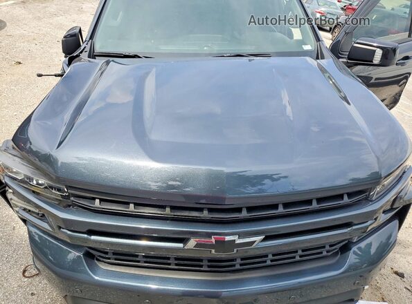 1GCUYEED3NZ105010 2022 CHEVROLET SILVERADO Серый Вид задней части салона