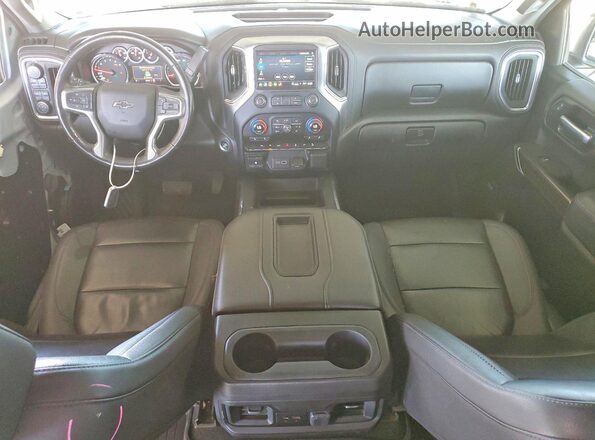 1GCUYEED5MZ191256 2021 CHEVROLET SILVERADO White წინა პანელის ხედი