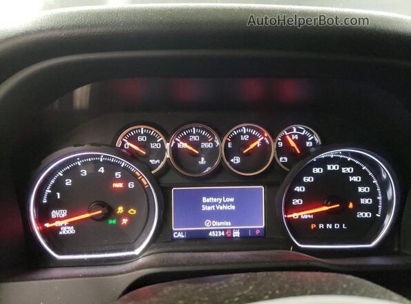 1GCUYEED6MZ370454 2021 CHEVROLET SILVERADO Gray Vista del cuadro de instrumentos
