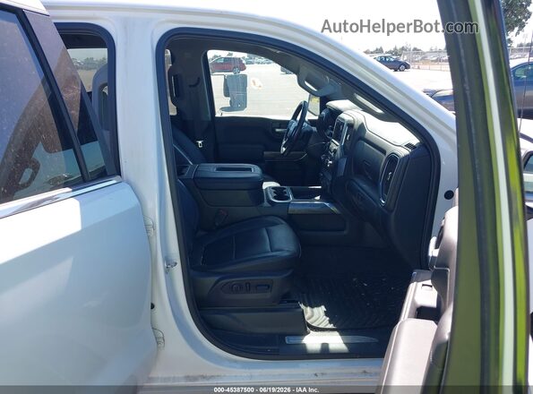 1GCUYGED1KZ124730 2019 CHEVROLET SILVERADO Белый Вид салона спереди