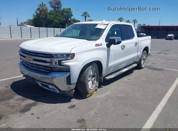 1GCUYGED1KZ124730 2019 CHEVROLET SILVERADO Белый Передняя левая четверть