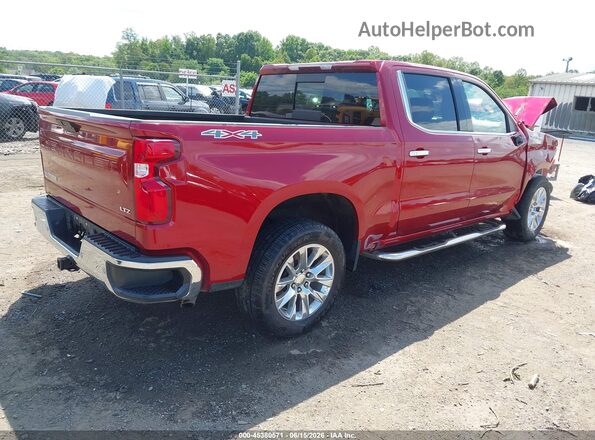 1GCUYGET2MZ365318 2021 CHEVROLET SILVERADO Burgundy უკანა მარჯვენა