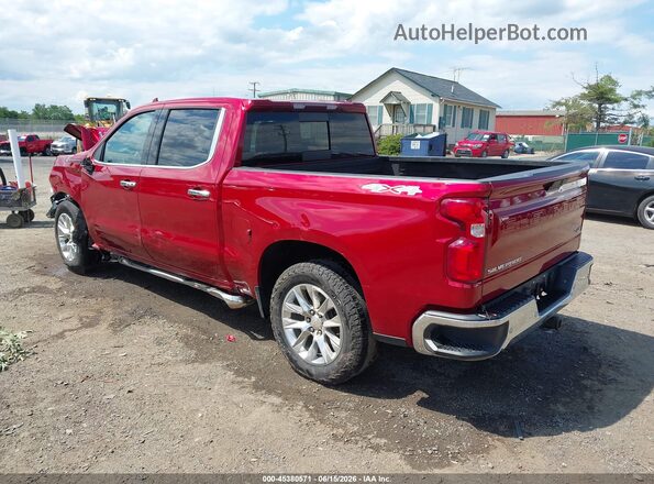 1GCUYGET2MZ365318 2021 CHEVROLET SILVERADO Burgundy უკანა მარცხენა