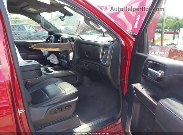 1GCUYGET2MZ365318 2021 CHEVROLET SILVERADO Burgundy წინა სალონის ხედი