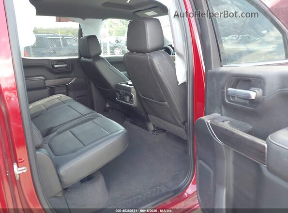1GCUYGET2MZ365318 2021 CHEVROLET SILVERADO Burgundy VIN კოდის სტიკერის ხედი