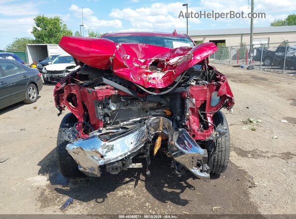 1GCUYGET2MZ365318 2021 CHEVROLET SILVERADO Burgundy უკანა სალონის ხედი