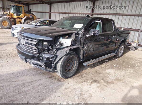 1GCUYHELXMZ209369 2021 CHEVROLET SILVERADO Black Առջևի ձախ երեք քառորդ տեսարան