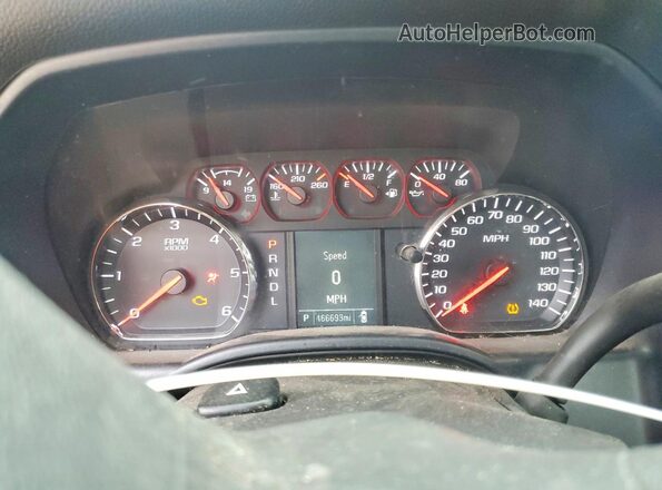 1GCVKNEC7JZ130595 2018 CHEVROLET SILVERADO Белый Вид щитка приборов