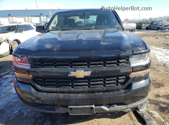 1GCVKPEC2JZ378491 2018 CHEVROLET SILVERADO Black წინა ხედი
