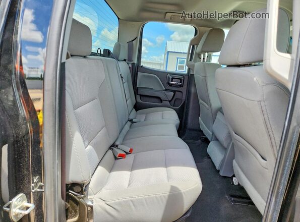 1GCVKPEC3HZ367865 2017 CHEVROLET SILVERADO Black Вид задніх сидінь