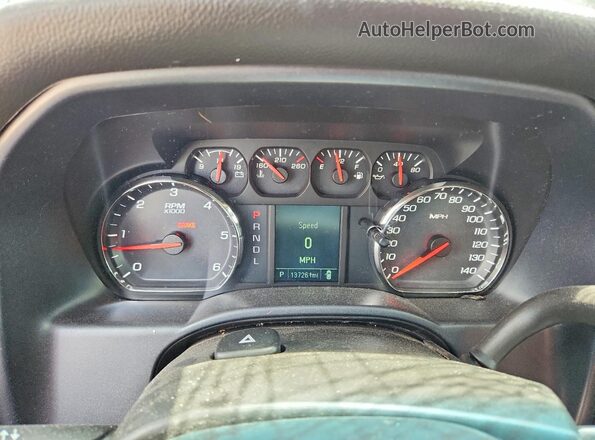 1GCVKPEC3HZ367865 2017 CHEVROLET SILVERADO Black Вид щитка приладів