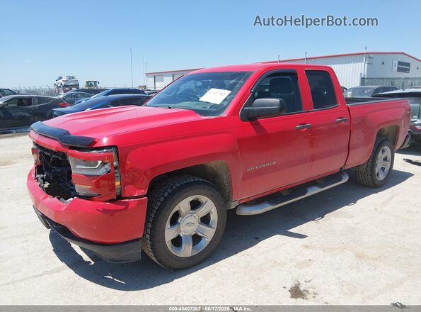1GCVKPEC5GZ183686 2016 CHEVROLET SILVERADO Red წინა მარცხენა ხედი სამი მეოთხედიდან