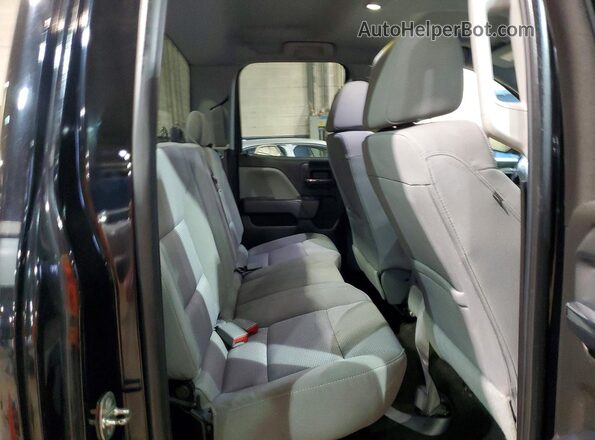 1GCVKPEC7GZ330753 2016 CHEVROLET SILVERADO Black უკანა სავარძლების ხედი