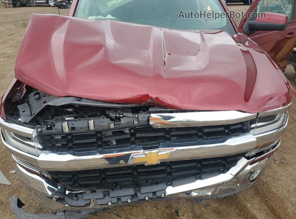 1GCVKREC0HZ111839 2017 CHEVROLET SILVERADO Maroon Widok wnętrza z tyłu