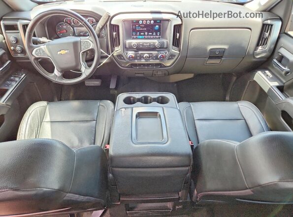 1GCVKREC0HZ213982 2017 CHEVROLET SILVERADO Blue Вид панелі приладів