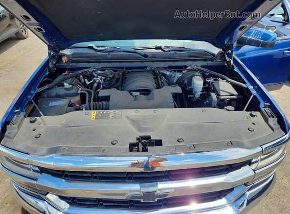 1GCVKREC0HZ213982 2017 CHEVROLET SILVERADO Blue Вид задньої частини салону