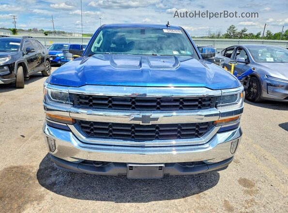 1GCVKREC0HZ213982 2017 CHEVROLET SILVERADO Blue Вид спереду