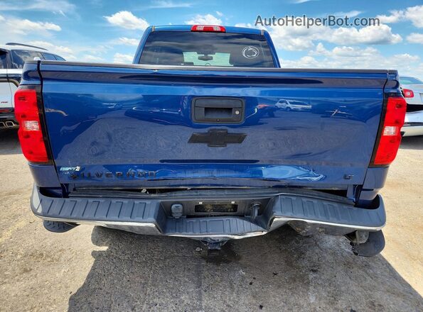 1GCVKREC0HZ213982 2017 CHEVROLET SILVERADO Blue Вид ззаду