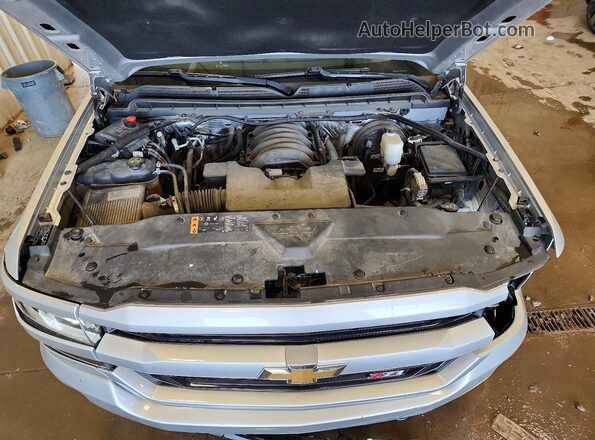 1GCVKREC1HZ267338 2017 CHEVROLET SILVERADO Silver უკანა სალონის ხედი